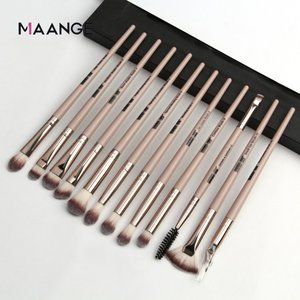 12Pcs Makeup Brushes Set Eyeliner Eyelash Eyebrow